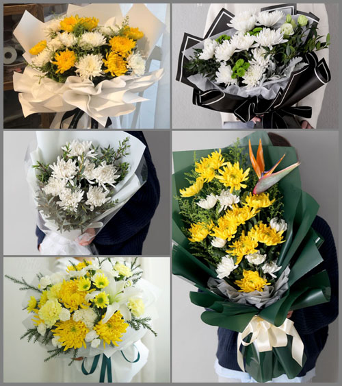 广东湛江市吴川市梅录街道东升社区白事花束代送